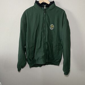 Vintage Antigue Genuine Merch Oakland Athletics A's Jacket Sz L Green